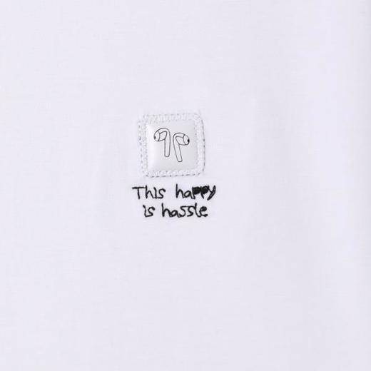 SDSA男装2026新款高贵轻奢ins字母耳机印花短袖T恤百搭宽松上衣 商品图3