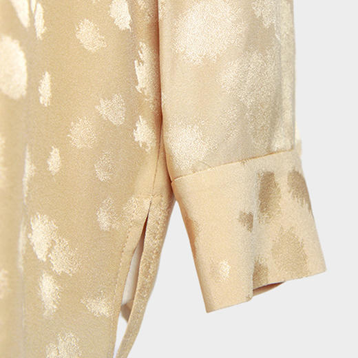 凯喜雅 墨染蝴蝶缎真丝衬衫 100%桑蚕丝 商品图5