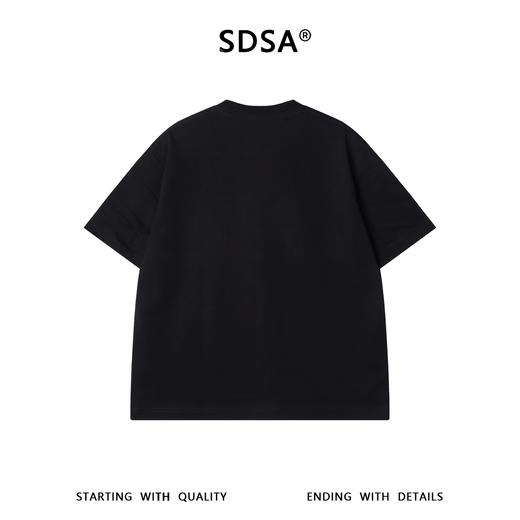 SDSA男装2026新款轻奢美式潮牌撞色印花字母圆领短袖T恤时尚百搭 商品图4