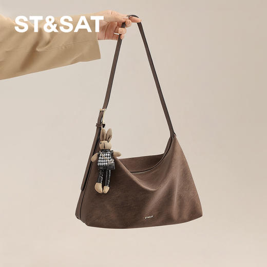 星期六复古美拉德大容量慵懒单肩包SSD521A0YY 商品图5