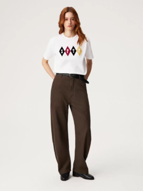 SUPERTOFU(SPTF)/BMKS-SS26-P235/莱赛尔棉混纺 阔型休闲裤弯刀裤