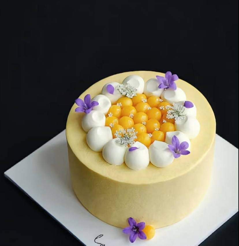 五寸原味芒果加一点巧克力豆