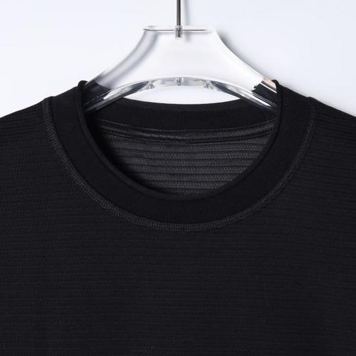 SDSA男装2026新款高贵轻奢简约肌理感纯色圆领短袖T恤百搭时尚潮 商品图3