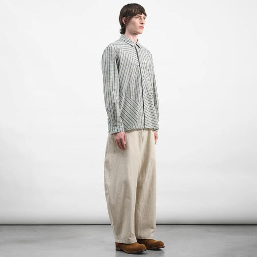 YMC LIKE A TROUSER 男女装日本棉麻面料弯刀阔腿裤 商品图2