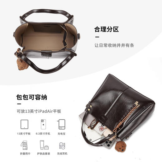 星期六质感简约时尚手提包SSD521A0VM 商品图8