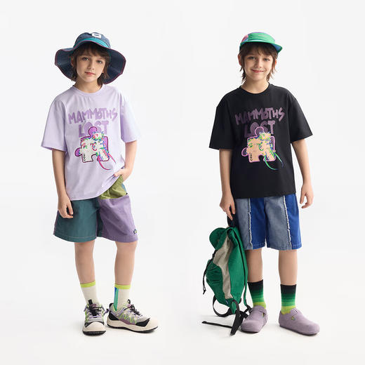 【MQD】【吸湿速干】童装儿童t恤夏季新款宽松男童圆领短袖宝宝上衣 商品图3