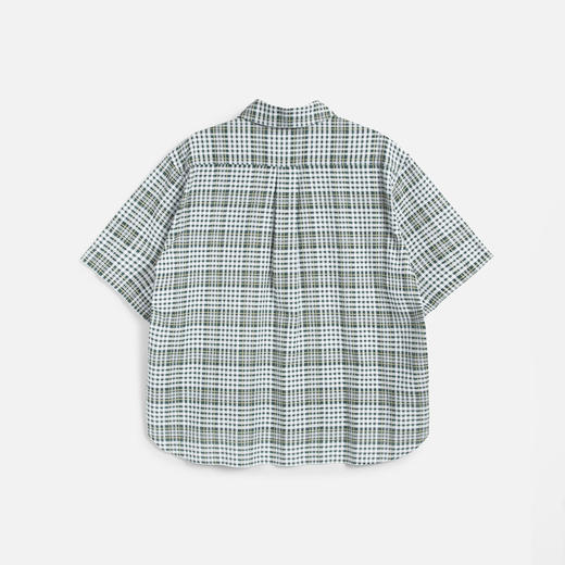 YMC EVA SHIRT 女装宽松廓形格子短袖衬衫 商品图4