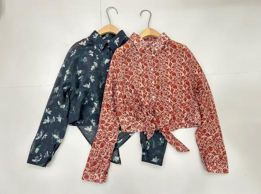 【门店同款】ENJOY夏季复古花卉短衬衣 171493778 商品图0