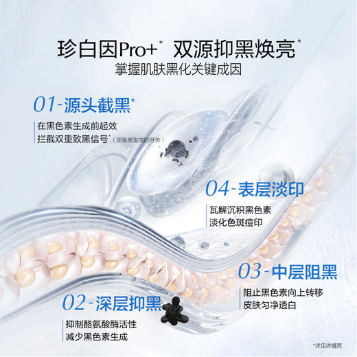 【臻选礼盒】珍白因追光礼盒到手60ml光透亮白匀净精粹液*1+60ml光透亮白匀净精粹乳*1+30ml光耀钻白精华液(哑白款)*1+安心小白管10支+礼盒*1+礼袋*1 商品图6