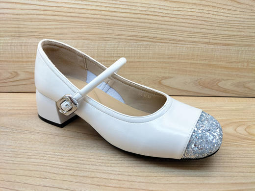 2024秋季新款豪行真皮女鞋24326613时尚中跟显瘦简约浅口单鞋 商品图1