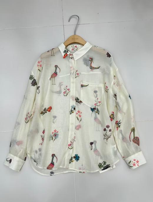 【门店同款】ENJOY夏季仙鹤丝感薄衬衣 171493735 商品图0