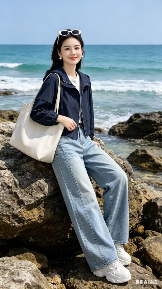 64F017春款上新短款连帽外套 商品图3