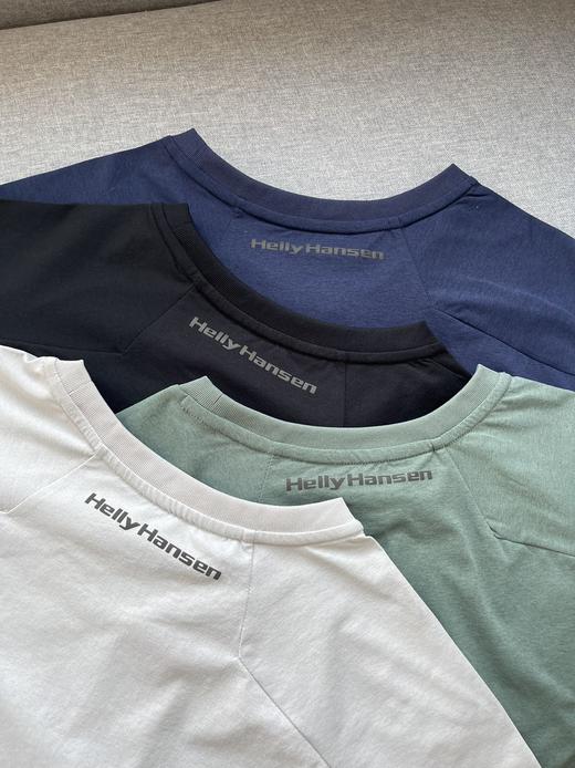 点此购买 海丽汉森夏季男女情侣款轻量速干拼接短袖T恤 mp 344976 商品图13