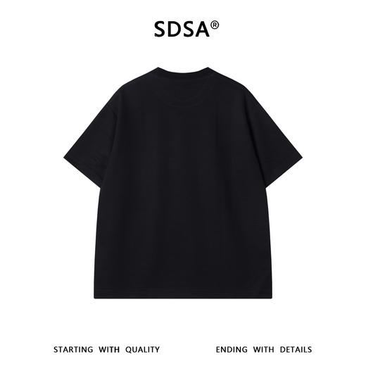 SDSA男装2026新款高贵轻奢简约肌理感纯色圆领短袖T恤百搭时尚潮 商品图1