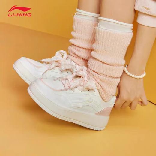 李宁奶酪板鞋女厚底2026春季新款舒适百搭潮流经典休闲鞋AGCW076 DS 商品图5
