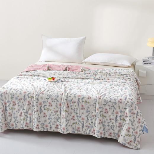 ☺️今年的夏被清仓啦！！【针织棉凉感丝印花双感夏被】🌸双感结合再也不怕温度忽上忽下，随心切换双面模式，一手掌握春夏好睡眠！  商品图2