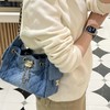 重磅渠道   牛仔25bag  夏日B入丹宁系列hobo  多口袋吊床包  单肩链条包 商品缩略图0