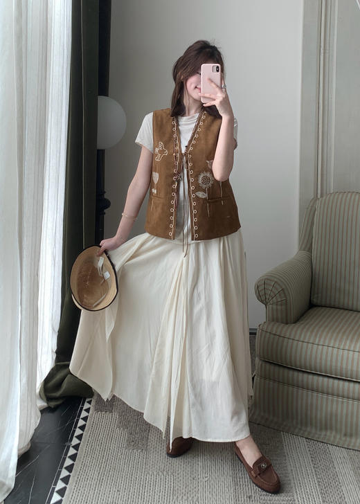 【门店同款】ENJOY春季设计款不规则长半裙 170493961 商品图0