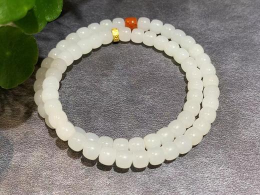 【御珠宫坊】羊脂白玉珠串 商品图0