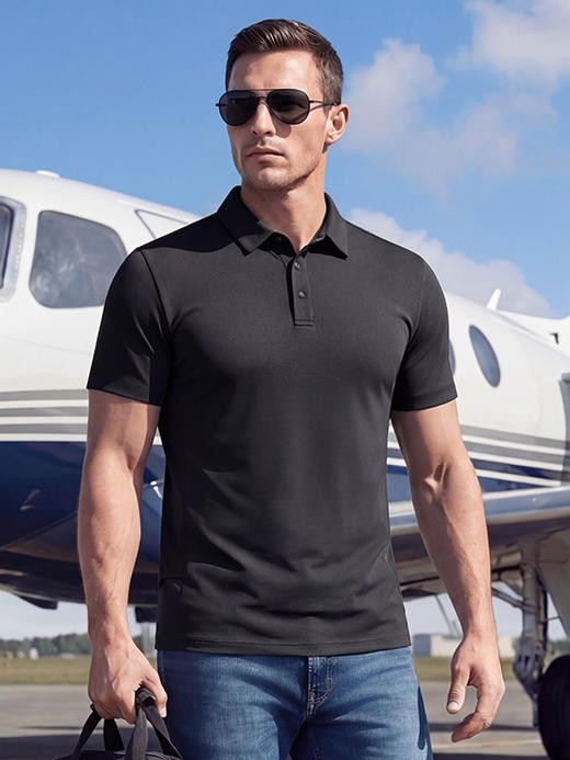 龙牙先锋29号珠地棉感速干短袖POLO 商品图8
