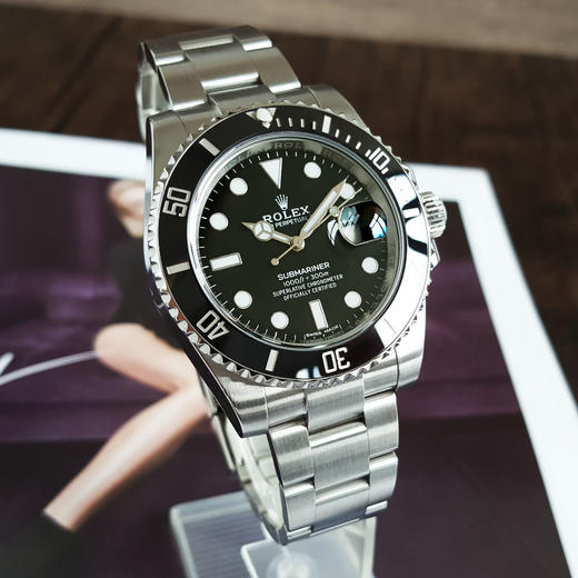 【95新】ROLEX 劳力士116610LN-0001天文台认证自动机械机芯日期显示40MM（男款）蚝式钢；可旋转陶质字圈潜航者系列070426NJS15 商品图3