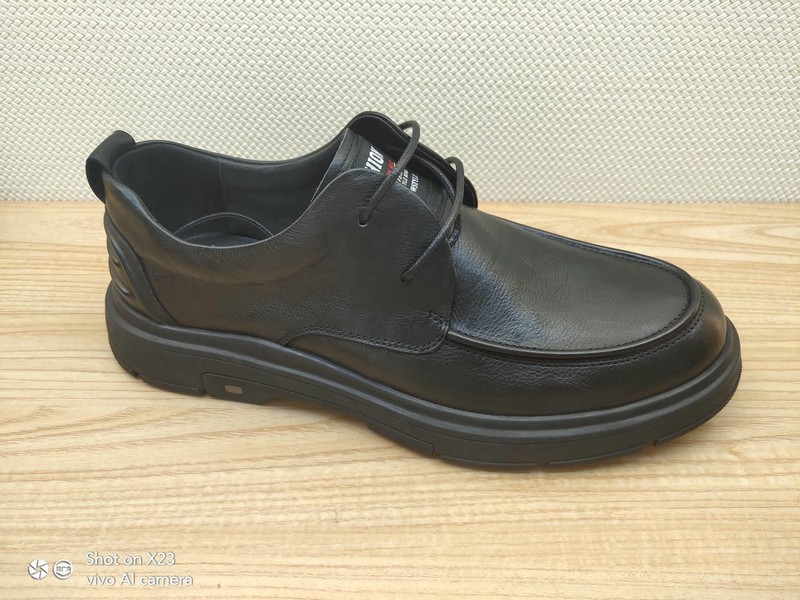 豪行12391786真皮牛皮商务休闲男鞋单鞋皮鞋