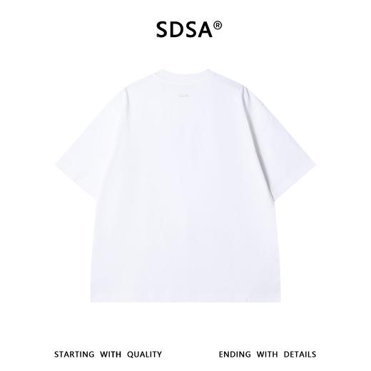 SDSA男装2026新款做旧涂鸦字母印花宽松短袖T恤美式复古休闲上衣 商品图4
