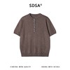 SDSA男装2026新款高贵轻奢美式复古拼接半纽扣短袖T恤休闲时尚潮 商品缩略图0