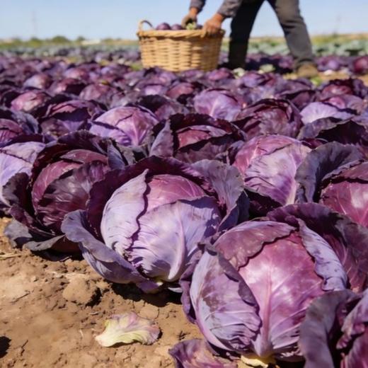 云南农家现采紫甘蓝，脆嫩清甜藏不住！ 商品图1