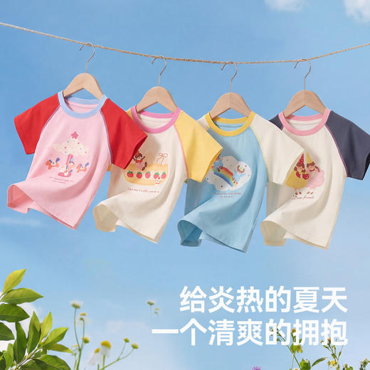 【26女童T恤合集】嘟嘟家女童T恤女宝夏季洋气短袖儿童夏款衣服女孩新款童装上衣a类 商品图4
