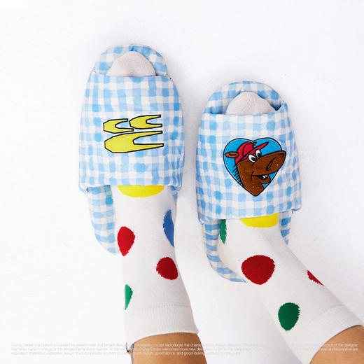 CryingCenter 多彩复古撞色星星波点长袜短袜 哭喊中心 商品图1