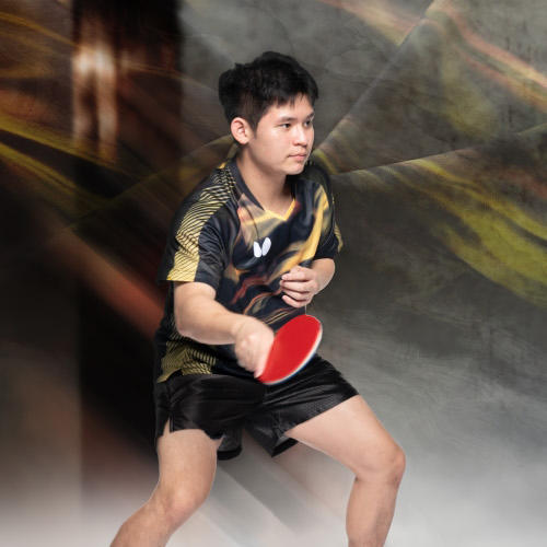 Butterfly蝴蝶乒乓球服BWH848运动T恤短袖比赛服运动衫3色可选 商品图4