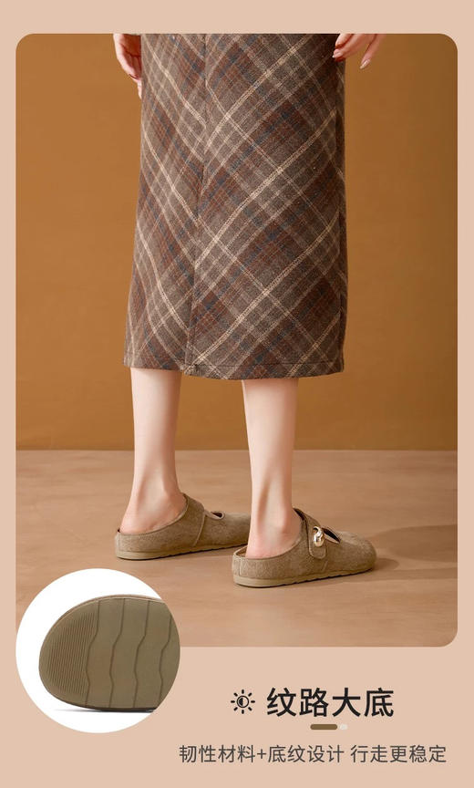 XY｜拉夏贝尔勃肯鞋女外穿包头懒人休闲一脚蹬软底穆勒鞋XXE578 商品图1