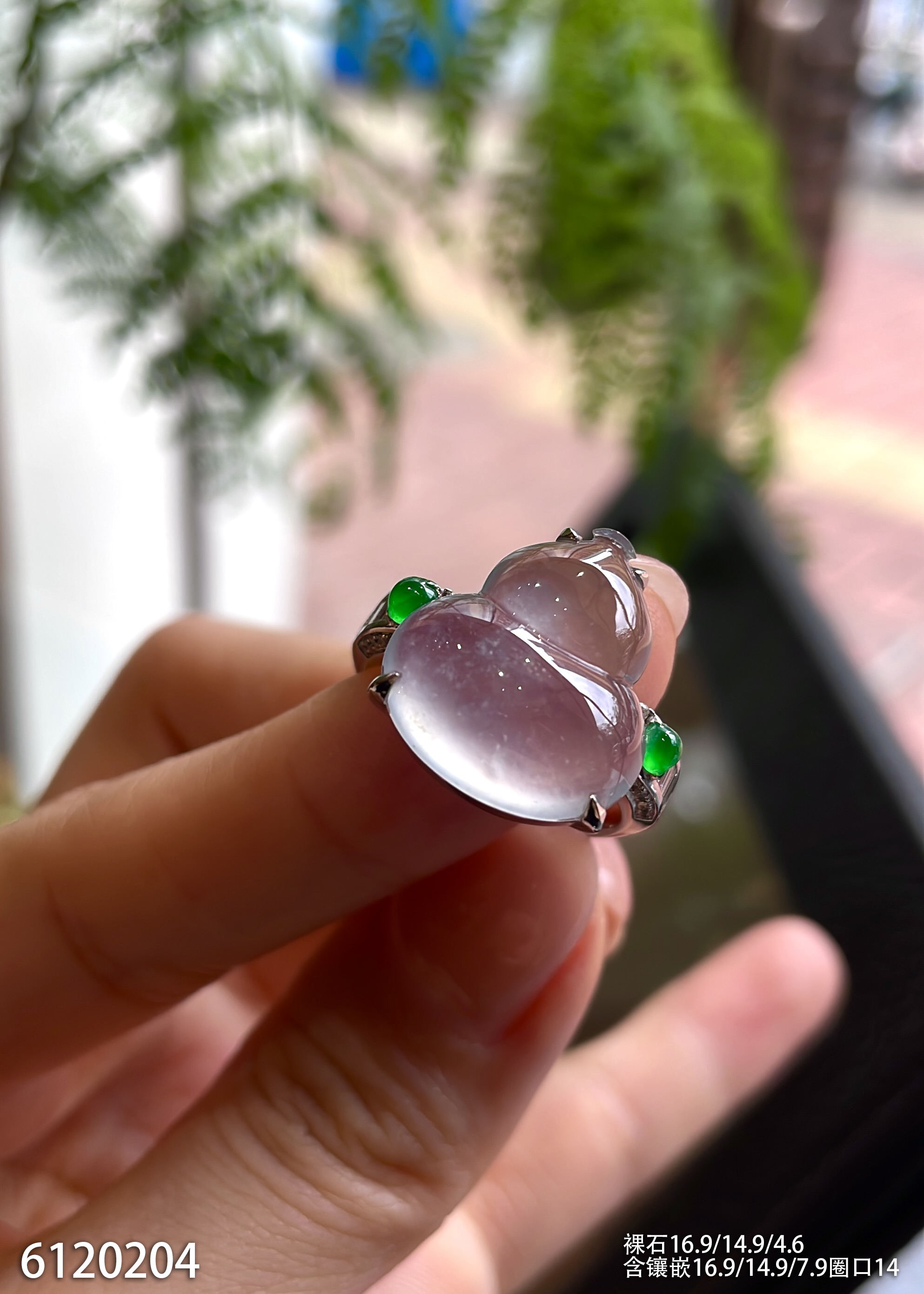 6120204，葫芦戒指。具体价格微信咨询