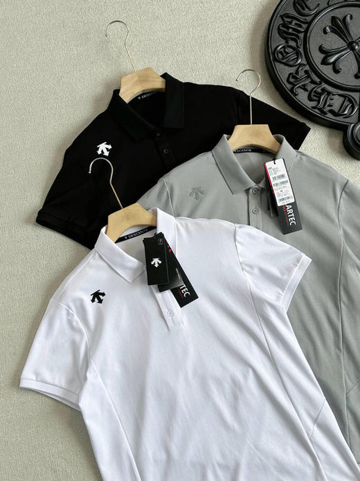 迪桑特TRAINING男士凉感丝光纯棉短袖POLO衫 商品图4