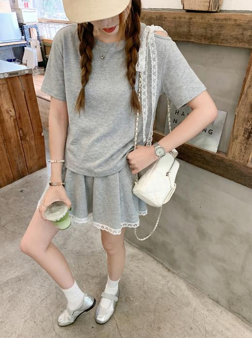 <曾小咸推荐>4.15现货秒杀 ！微信超特价！韩系蕾丝露肩正肩短袖 日常119.99 立减70 秒杀49.99！！蕾丝花边短裙 日常129.99 立减70 秒杀59.99！！ 商品图7