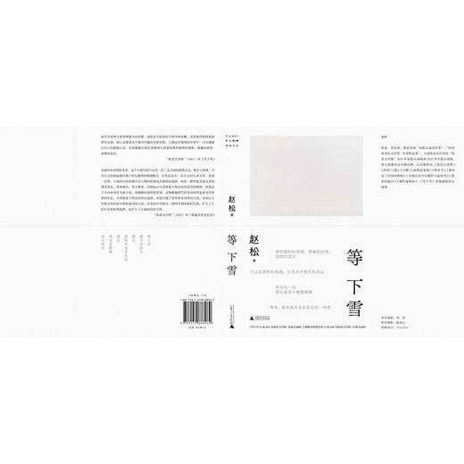 等下雪（赵松全新小说集，收录“收获文学榜”获奖作品。在一片空茫中，等待一场也许永远不会到来的雪） 商品图3
