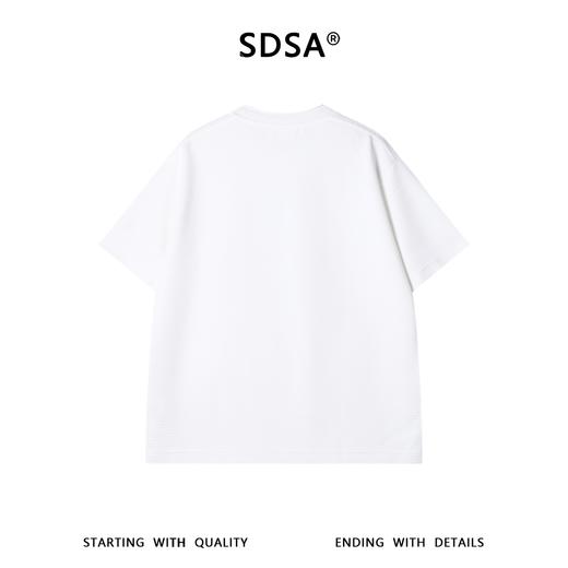 SDSA男装2026新款高贵轻奢简约肌理感纯色圆领短袖T恤百搭时尚潮 商品图3