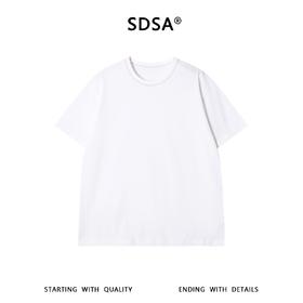SDSA男装2026新款高贵轻奢潮牌领口缝线设计圆领短袖T恤百搭休闲