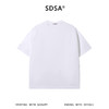 SDSA男装2026新款高贵轻奢美式潮牌纯色破洞设计圆领短袖T恤百搭 商品缩略图1