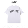 SDSA男装2026新款轻奢美式撞色印花字母圆领短袖T恤小标设计百搭 商品缩略图4