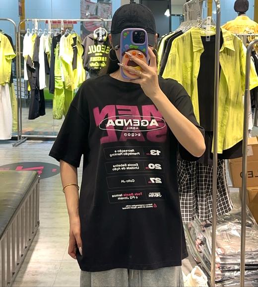 NC圆领印图案短袖T恤60130（黑）夏季162011790321 商品图0