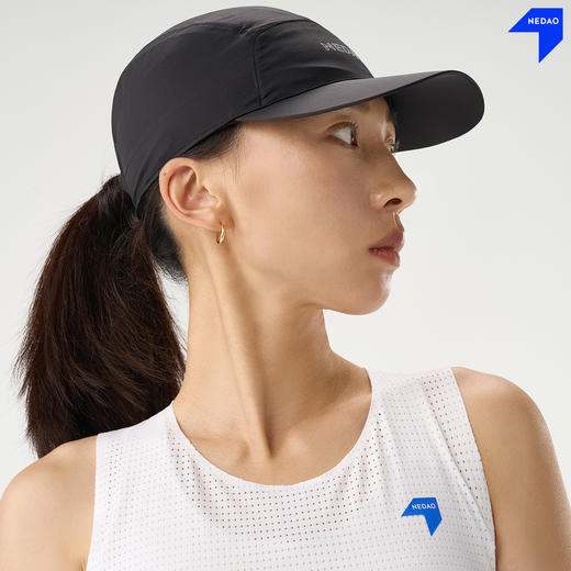 26新品内道轻量全顶帽马拉松跑步越野跑男女款网眼快干导汗运动帽 商品图3