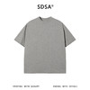 SDSA男装2026新款高贵轻奢潮牌简约卷边纯色圆领短袖T恤百搭时尚 商品缩略图0