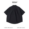 SDSA男装2026新款高贵轻奢日系简约斜纽扣小众设计短袖衬衫百搭 商品缩略图0