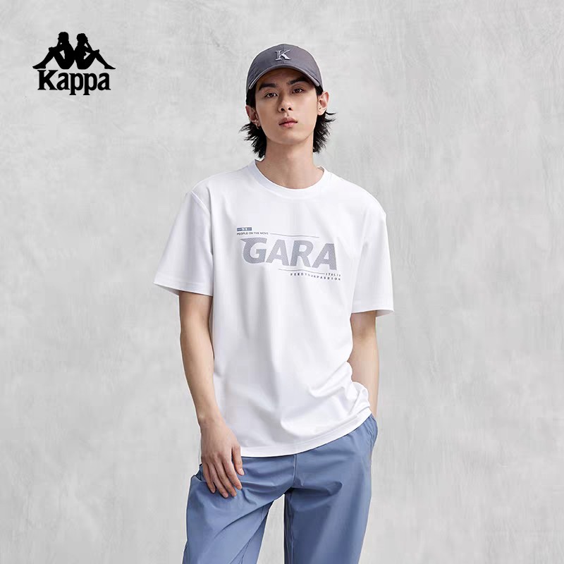 XXMKappa卡帕短袖男夏凉感运动T恤防晒印花半袖K0E32TD44