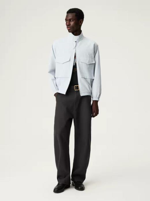 SUPERTOFU(SPTF)/BMKS-SS26-P235/莱赛尔棉混纺 阔型休闲裤弯刀裤 商品图1