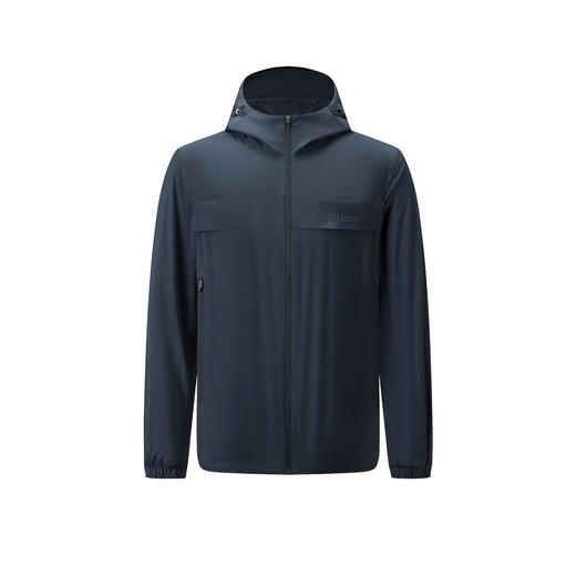 德鲨藏青色连帽夹克男青年2026春季新款休闲短款上衣轻薄款外套男 商品图4