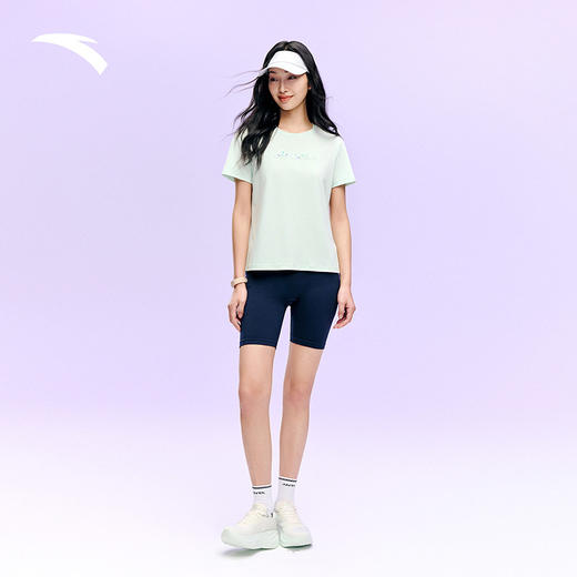 【超值购299任选2】安踏冰纱T丨正肩运动短袖t恤女士夏季训练跑步冰丝上衣162627117 商品图2