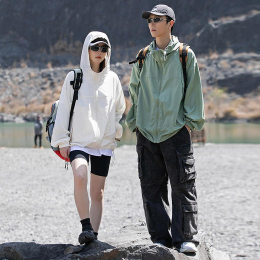 【拯救土味】普斯特潮牌防晒衣~男女同款夏季超薄凉感防晒服，穿出高级感！UPF5-+ 商品图9